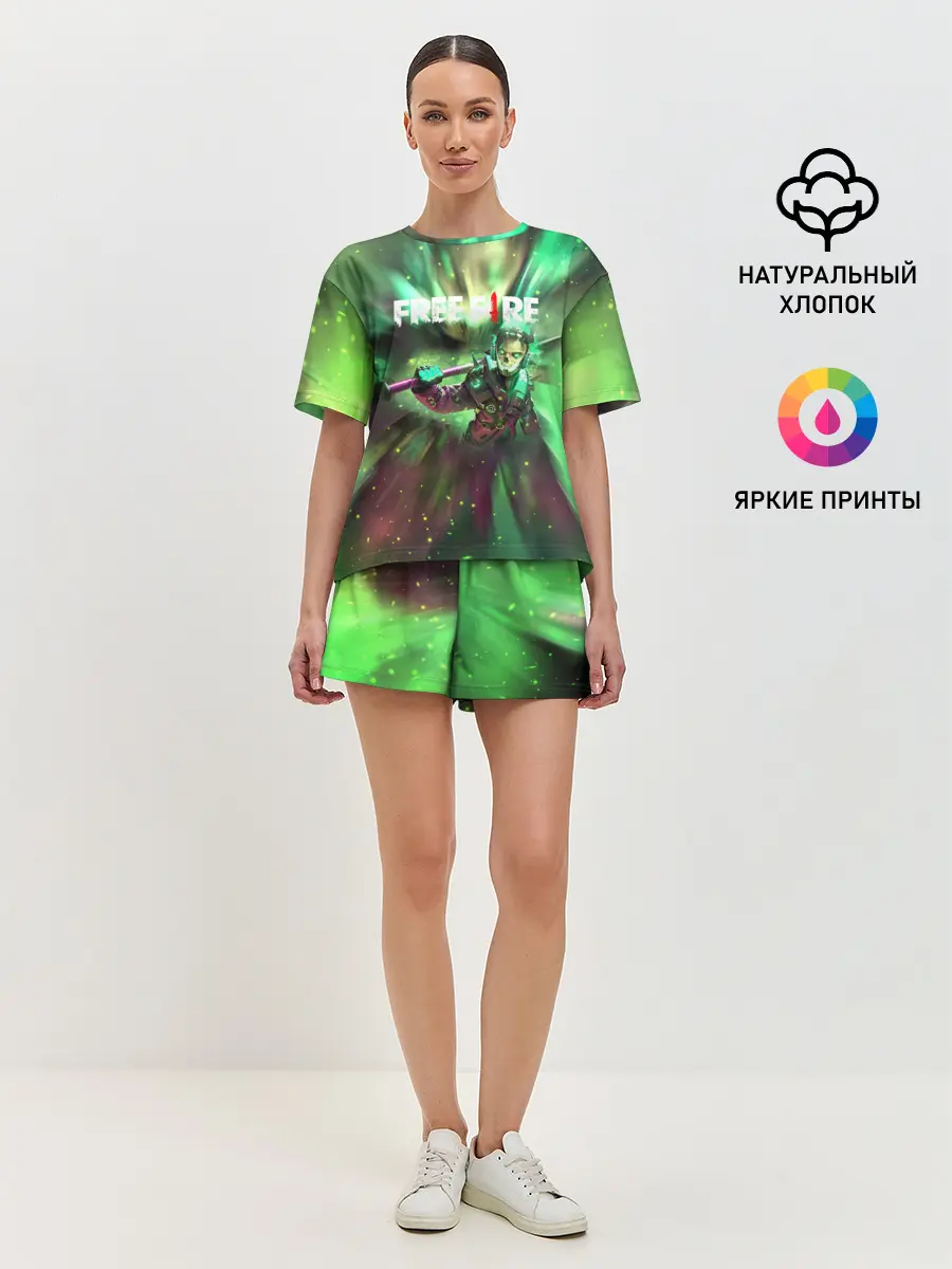 Женская пижама с шортами / FREEFIRE | Battlegrounds