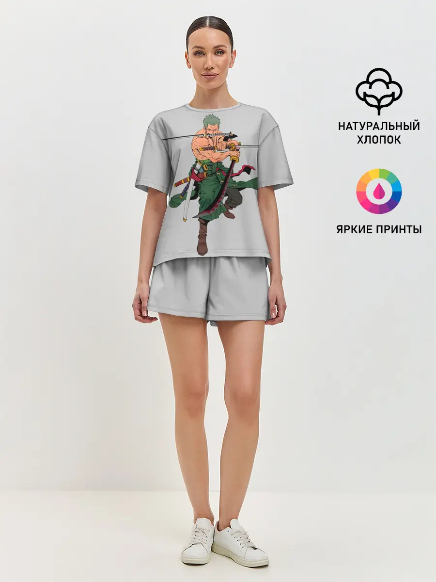 Женская пижама с шортами / Арт Ророноа Зоро, One Piece