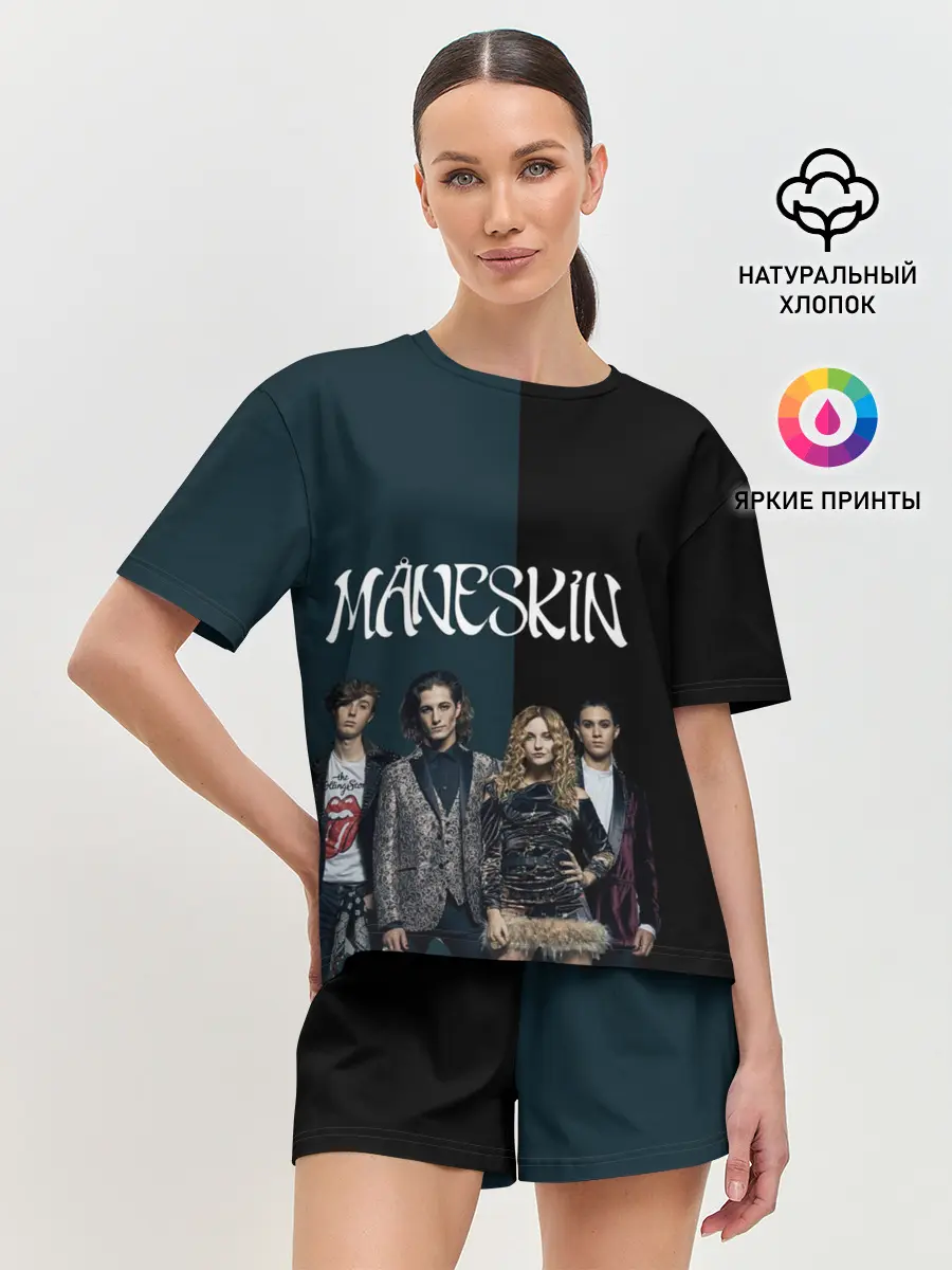 Женская пижама с шортами / Maneskin. New heroes