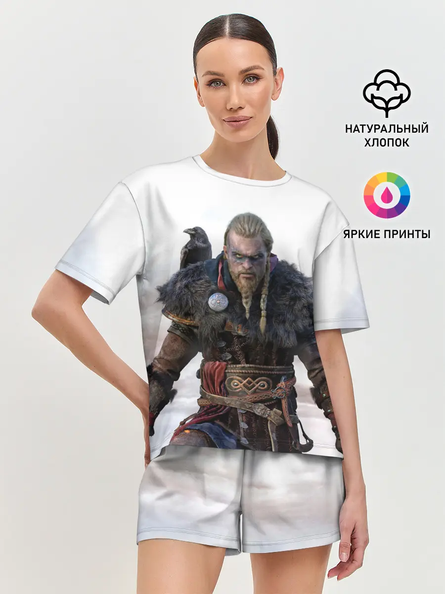 Женская пижама с шортами / Викинг из Вальгаллы