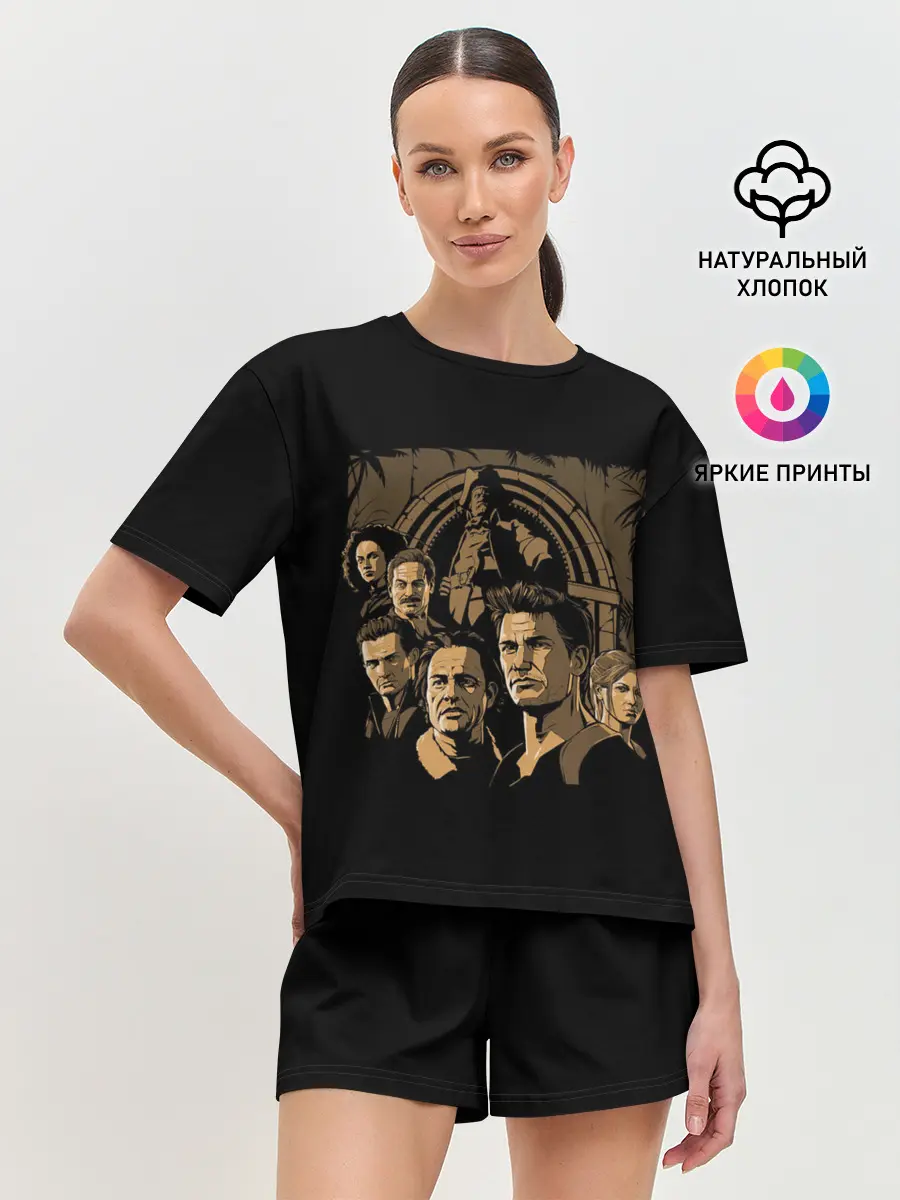 Женская пижама с шортами / Охотники за сокровищами