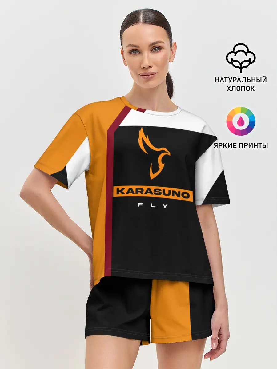 Женская пижама с шортами / Старшая школа Карасуно Haikyu!!
