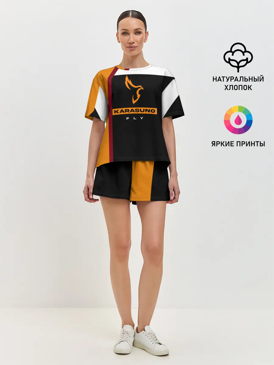 Женская пижама с шортами / Старшая школа Карасуно Haikyu!!