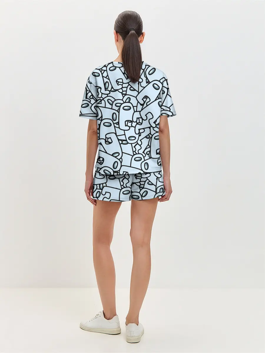 Женская пижама с шортами / among us mem