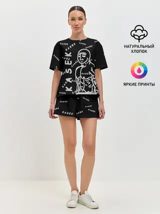 Женская пижама с шортами / KASEK