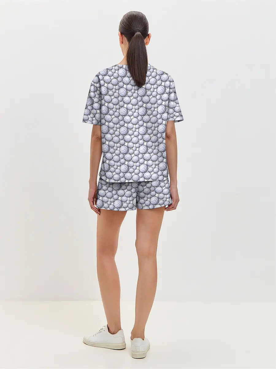 Женская пижама с шортами / Волейбольные Мячи