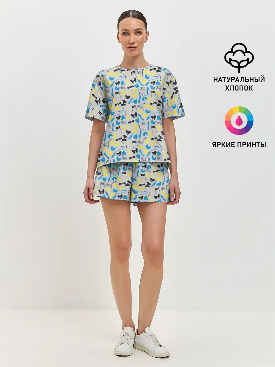 Женская пижама с шортами / WINTER SPORTS