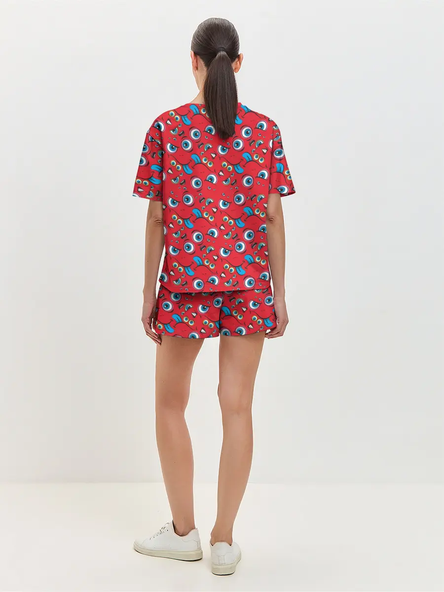 Женская пижама с шортами / Кривляка
