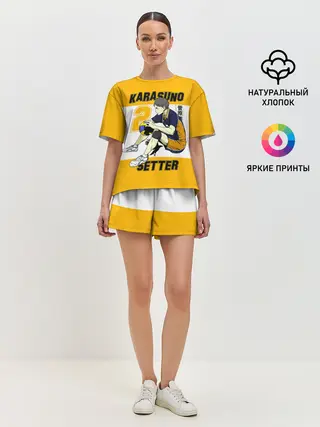 Женская пижама с шортами / Коши Сугавара | Haikyuu!!