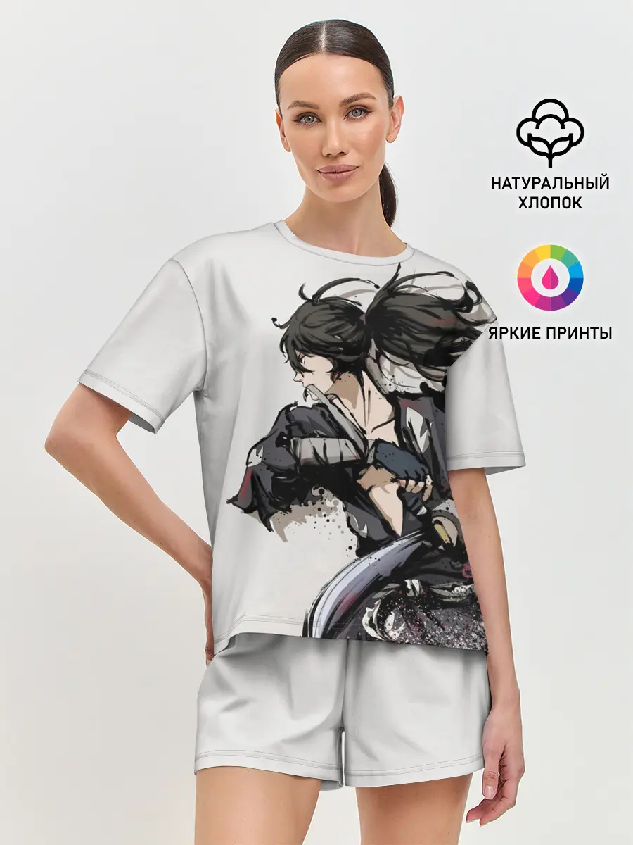 Женская пижама с шортами / ЯРОСТЬ ХЯККИМАРУ | ДОРОРО