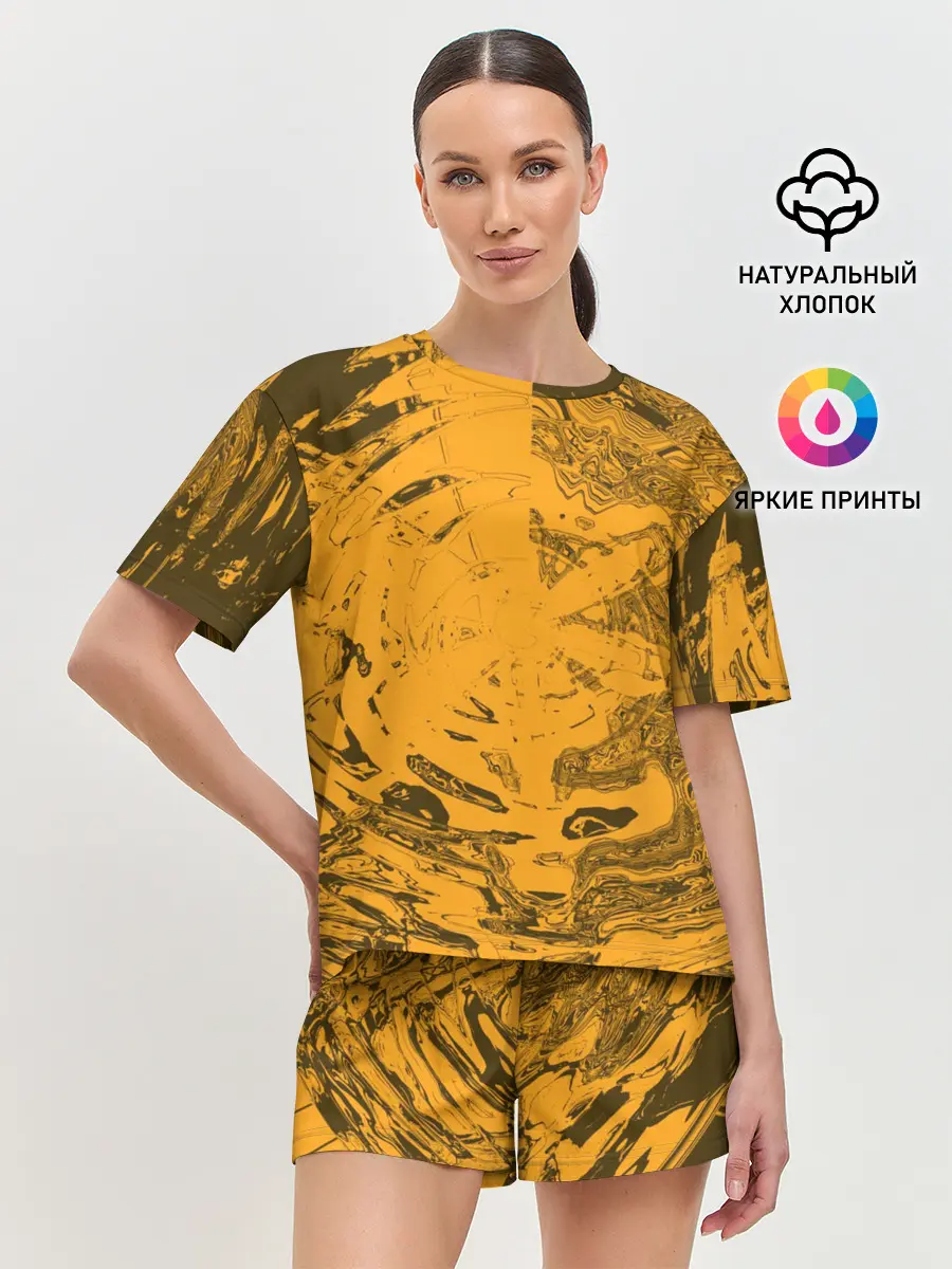 Женская пижама с шортами / Сплющенная сфера