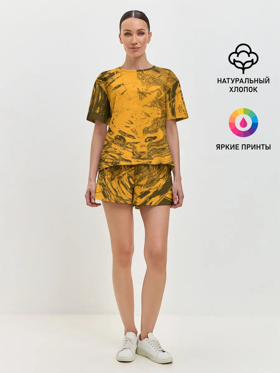 Женская пижама с шортами / Сплющенная сфера