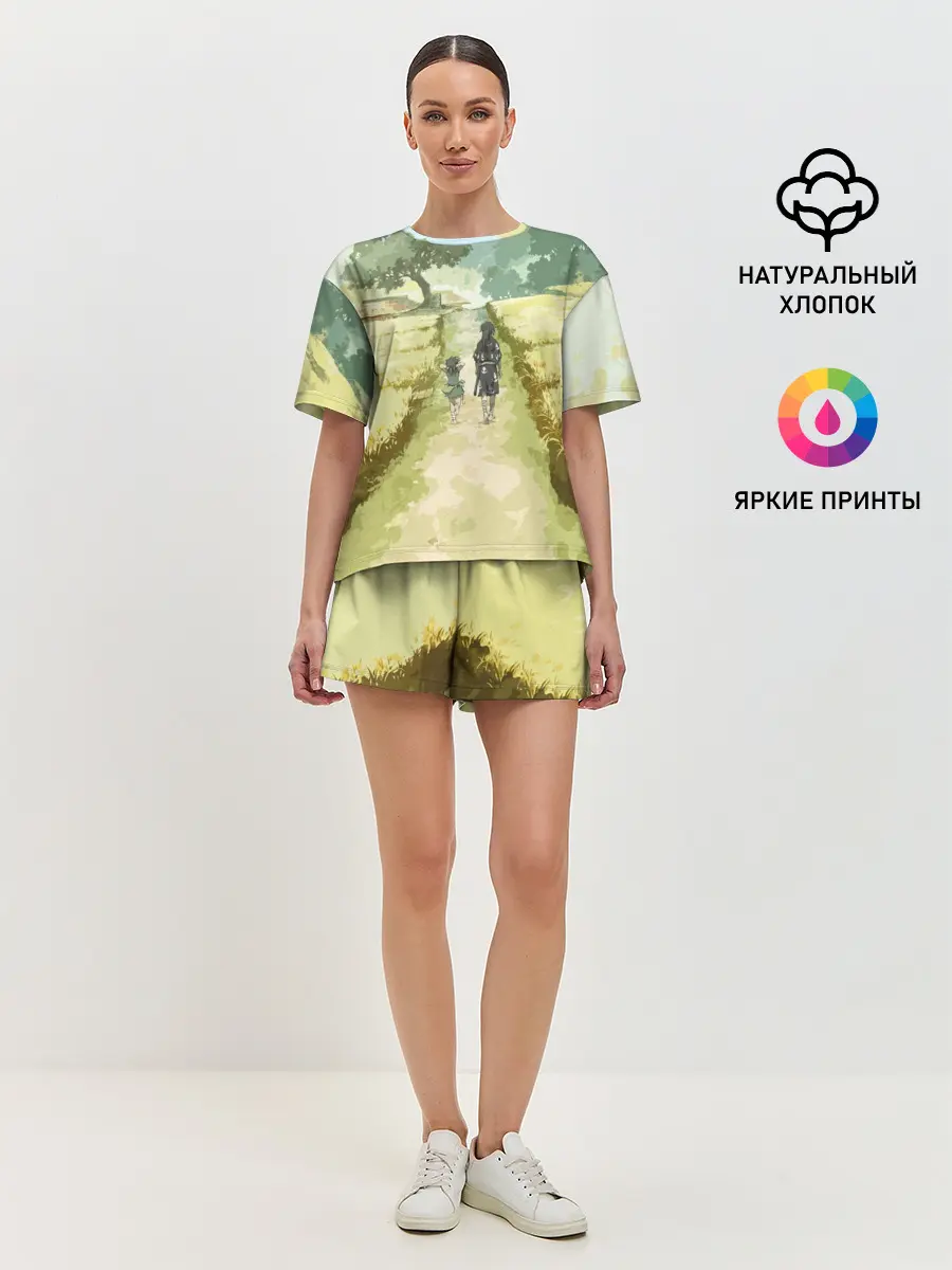 Женская пижама с шортами / ХЯККИМАРУ И ДОРОРО