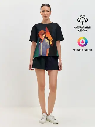 Женская пижама с шортами / Анимационные Элли и Джоел