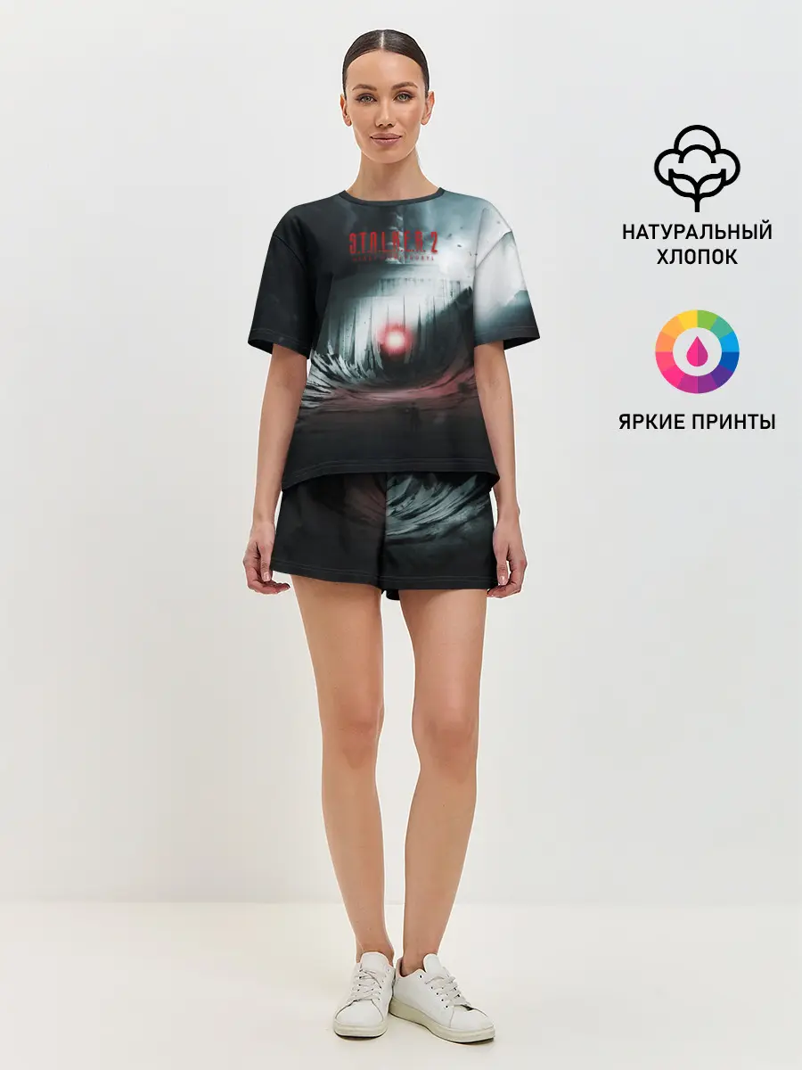 Женская пижама с шортами / Сердце Чернобыля