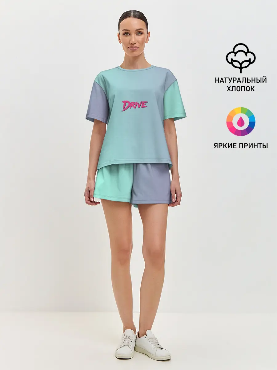 Женская пижама с шортами / В стиле Drive
