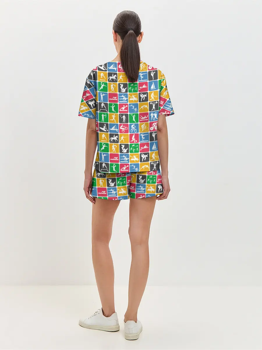 Женская пижама с шортами / СПОРТ