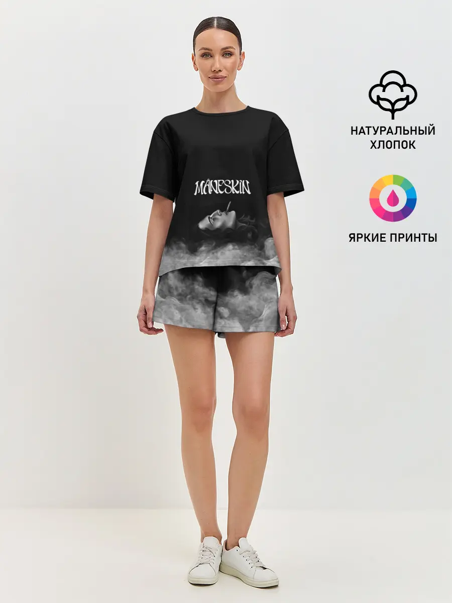 Женская пижама с шортами / Дамиано Давид | Монэскин