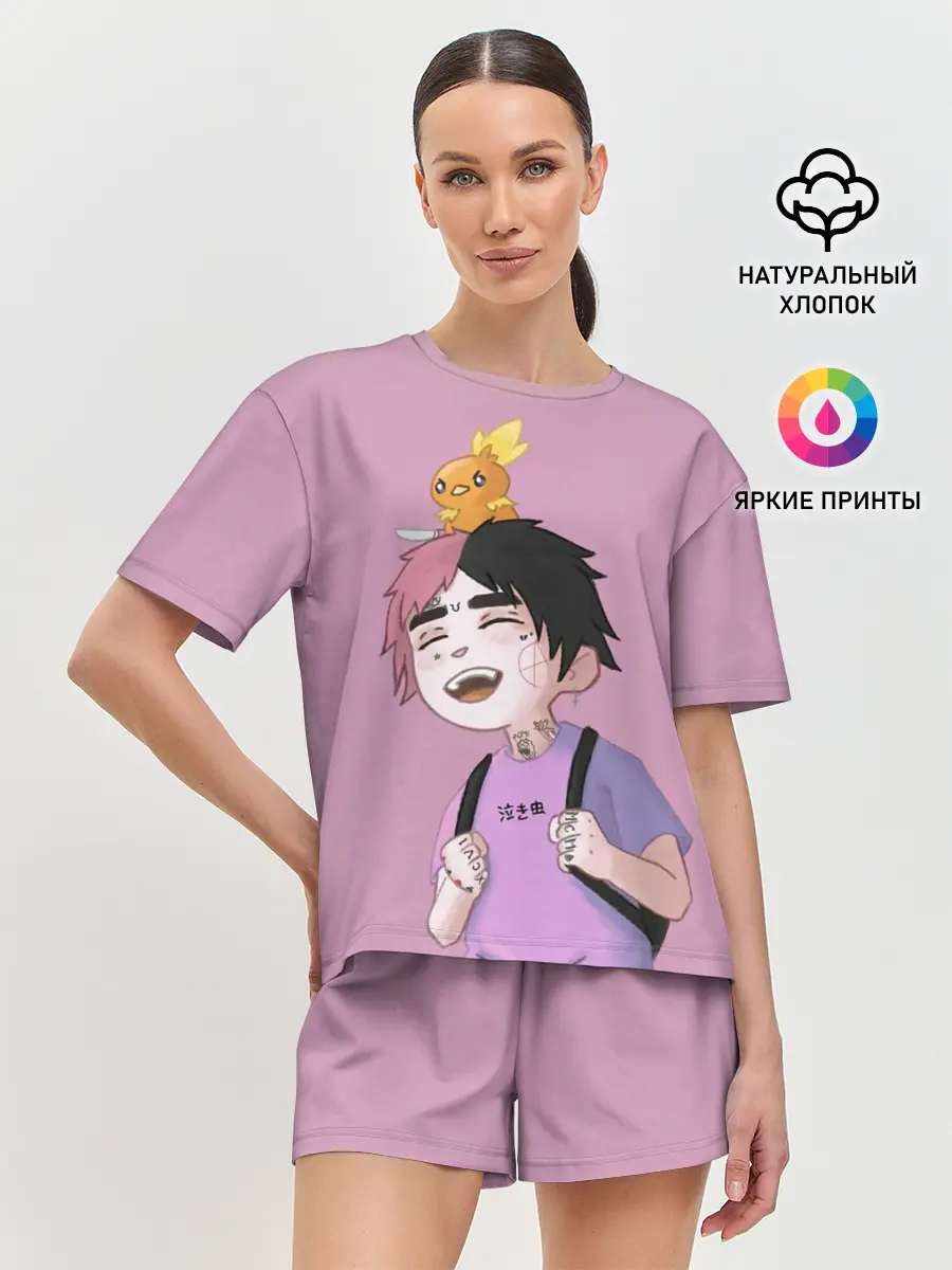 Женская пижама с шортами / Young Lil Peep