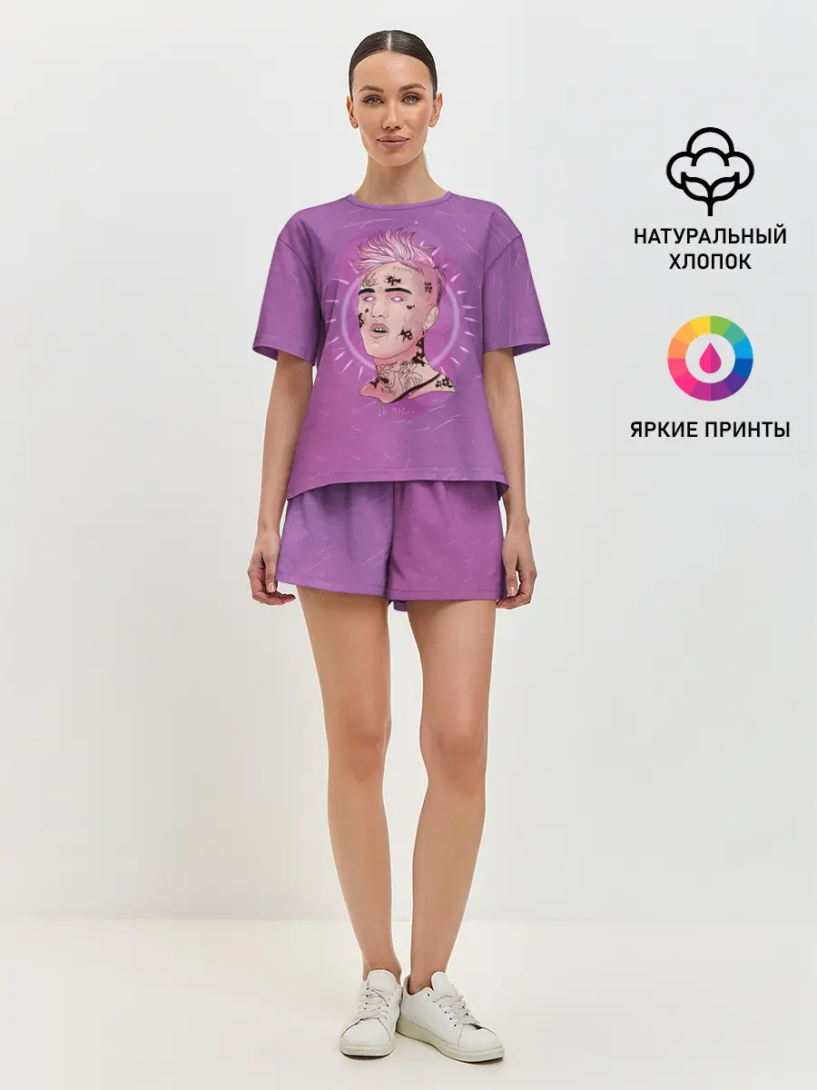 Женская пижама с шортами / Purpule Peep