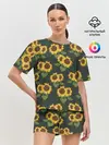Женская пижама с шортами / Подсолнухи