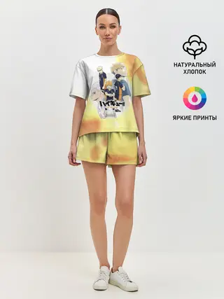 Женская пижама с шортами / Шоё, Тобио, Кей, Семи и Атсуму Haikyuu!!