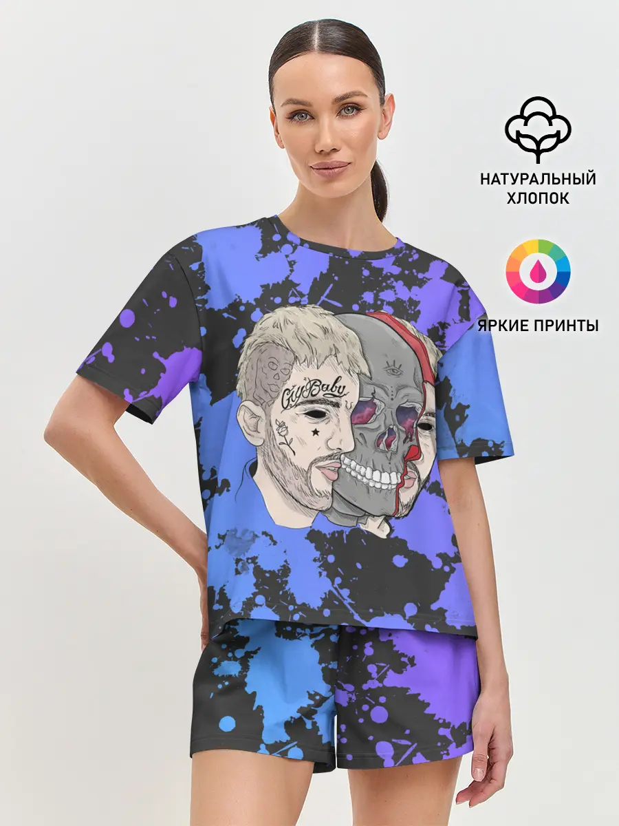 Женская пижама с шортами / Lil Scull