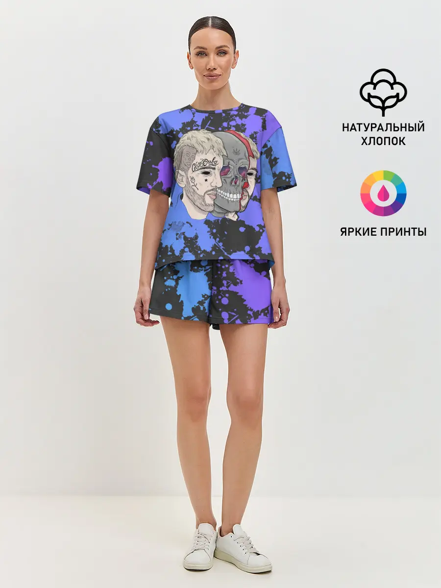 Женская пижама с шортами / Lil Scull