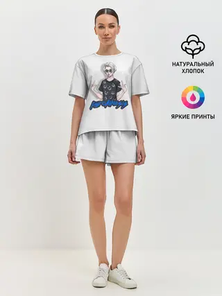 Женская пижама с шортами / Pyrokinesis Star