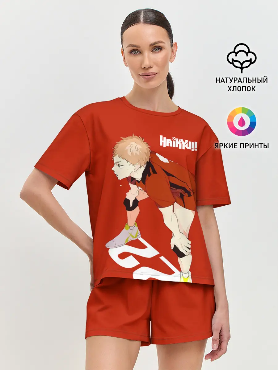 Женская пижама с шортами / Мориске Яку старшая Некома