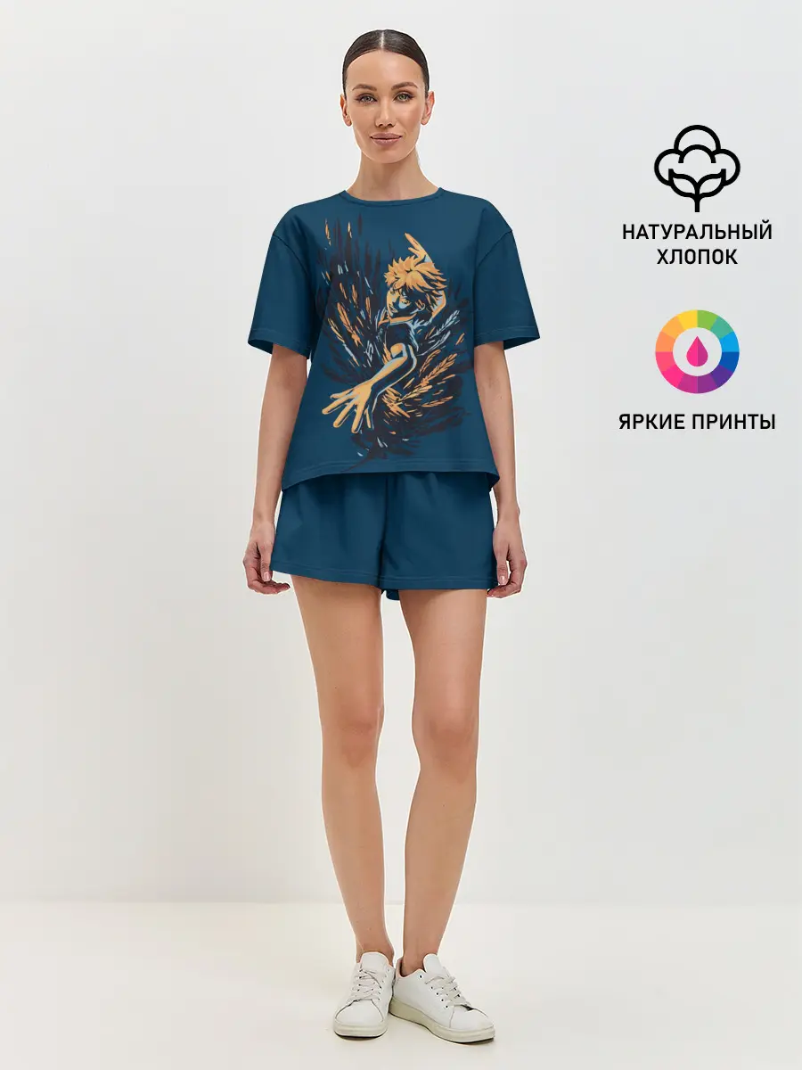 Женская пижама с шортами / ХИНАТА | ВОЛЕЙБОЛ