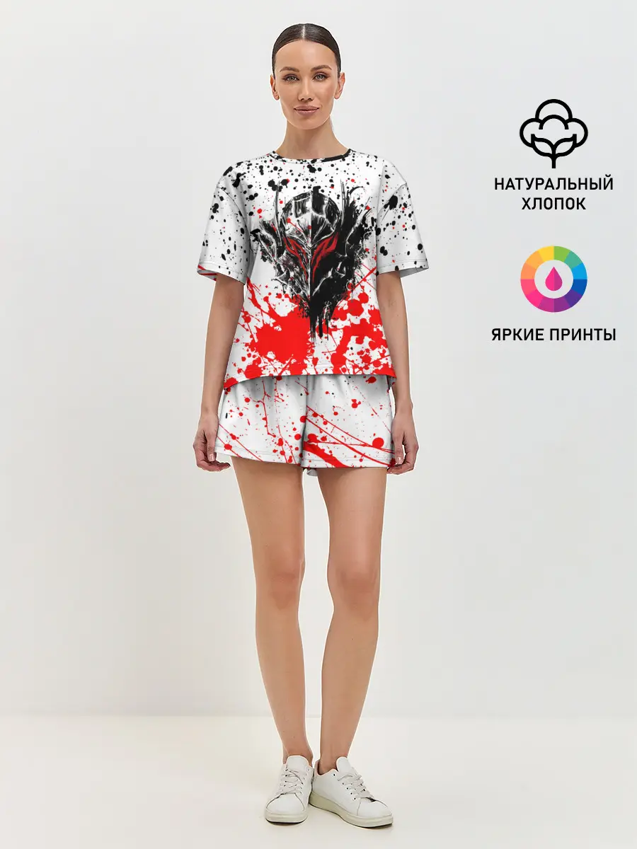 Женская пижама с шортами / Броня Берсерка.