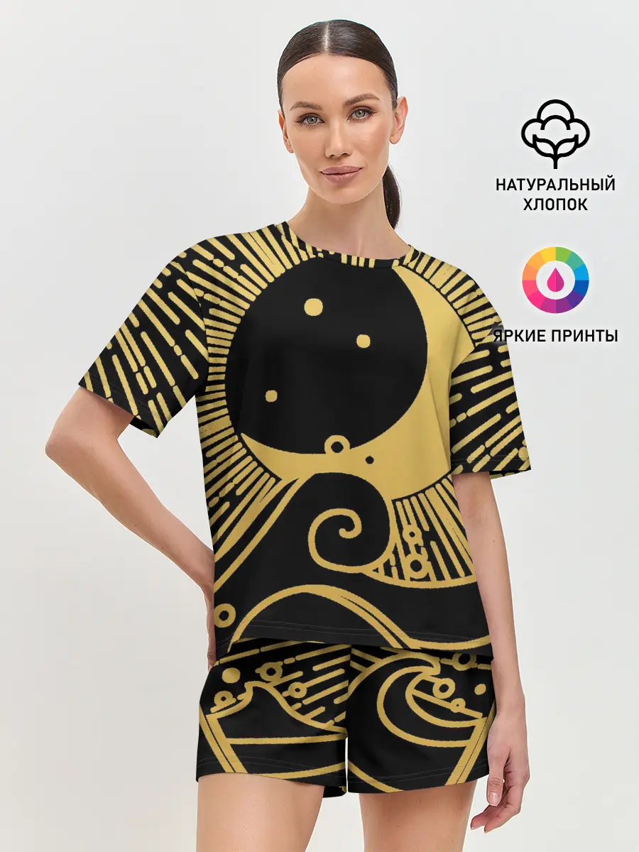 Женская пижама с шортами / Море