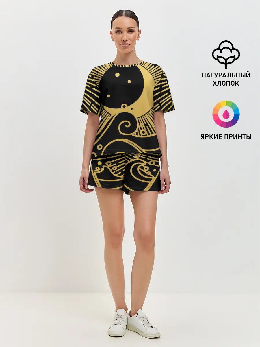 Женская пижама с шортами / Море