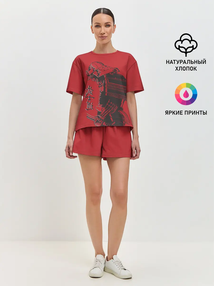 Женская пижама с шортами / Самурай