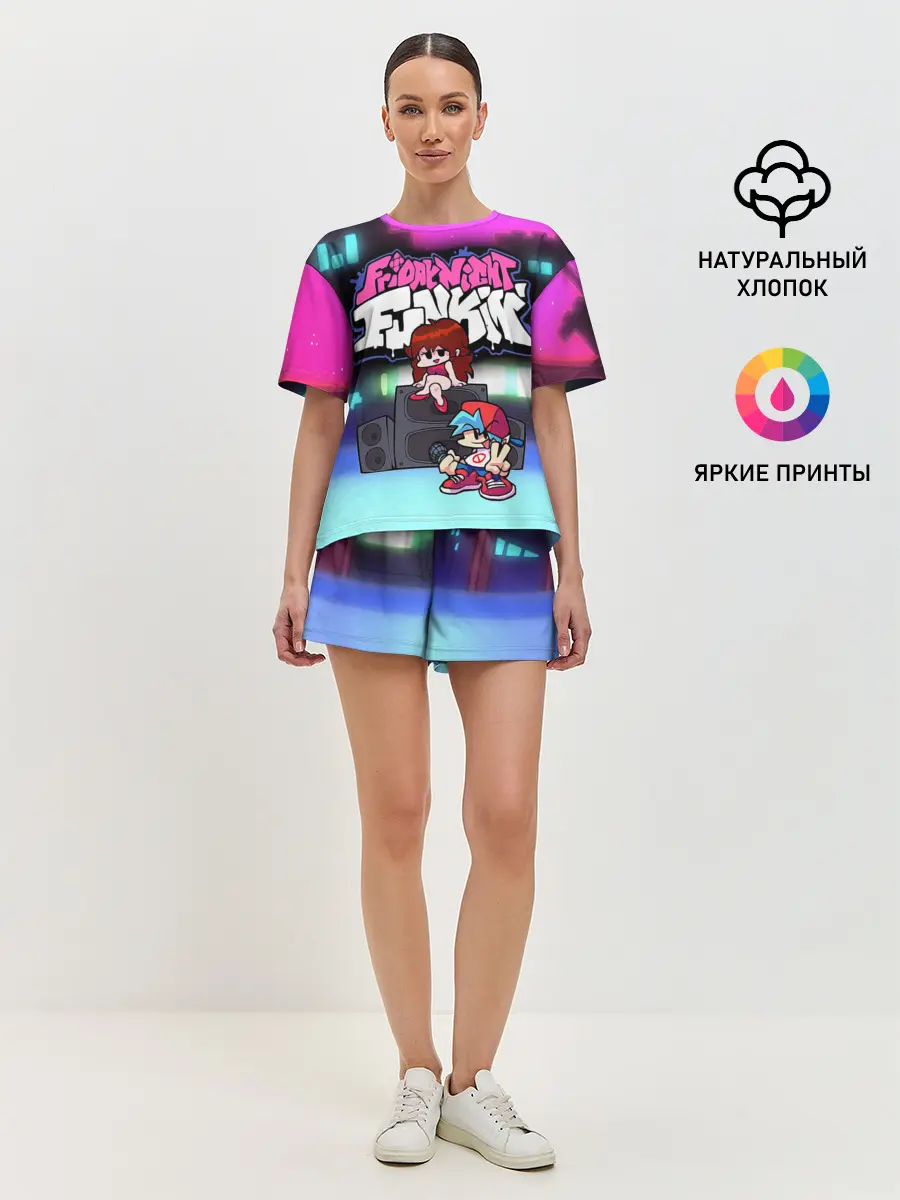 Женская пижама с шортами / Friday Night Funkin