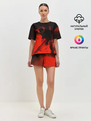 Женская пижама с шортами / БЕРСЕРК красками