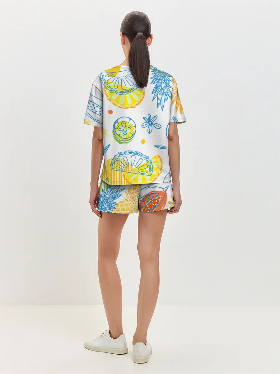 Женская пижама с шортами / Фруктовое настроение