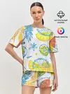 Женская пижама с шортами / Фруктовое настроение