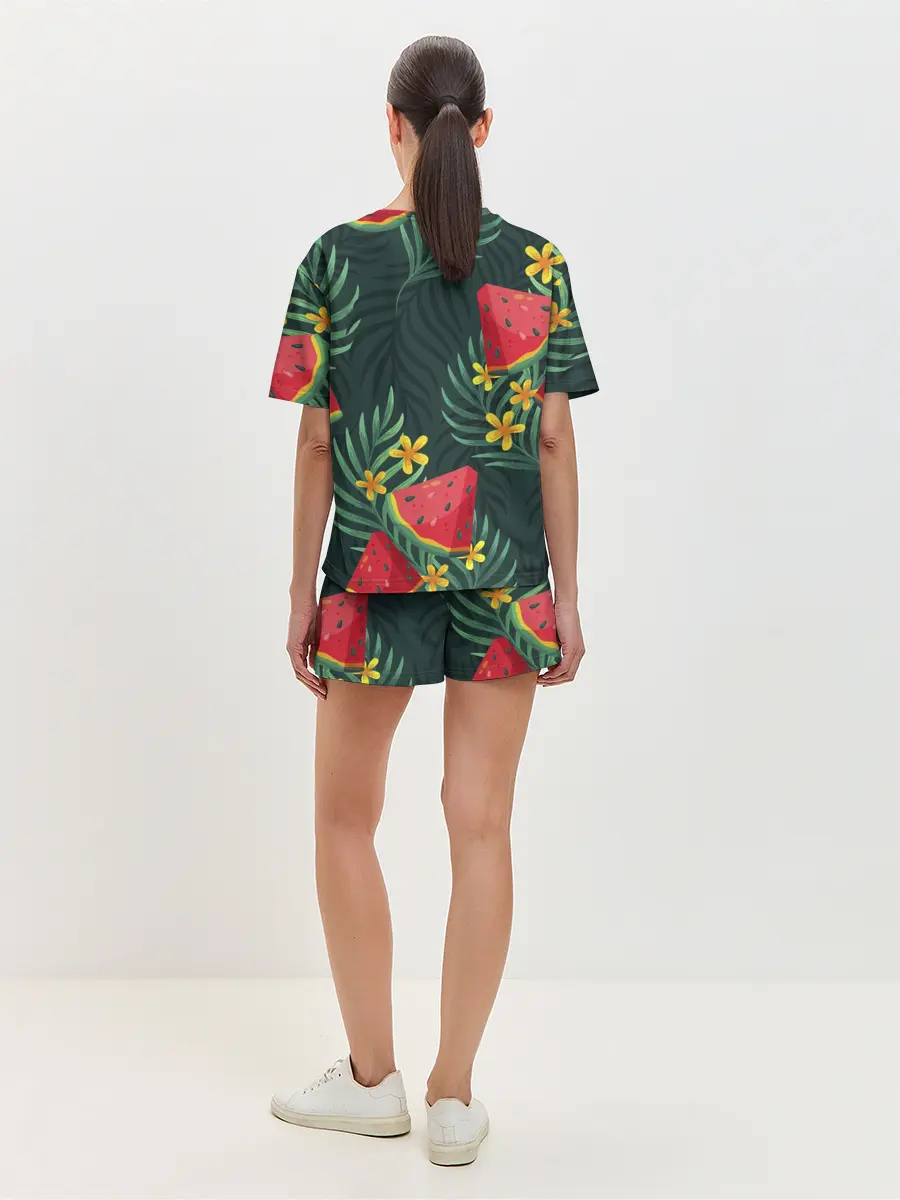 Женская пижама с шортами / Арзуб и папоротник