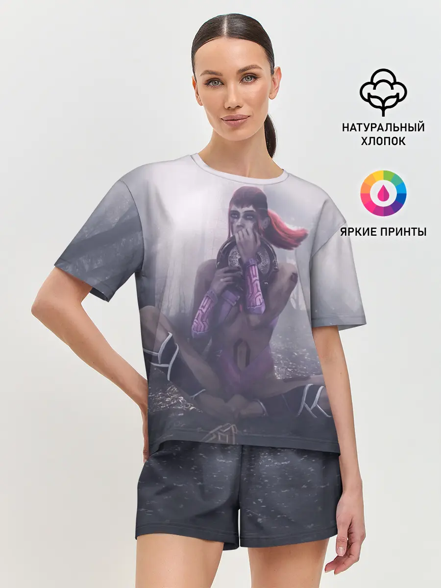 Женская пижама с шортами / Wei. The first Aegis | Dota 2