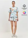 Женская пижама с шортами / Детские рисунки