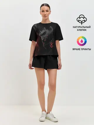 Женская пижама с шортами / Чёрный мечник