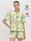 Женская пижама с шортами / Geometric Color