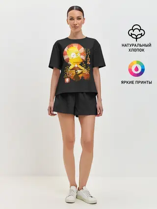 Женская пижама с шортами / Гомер в азии