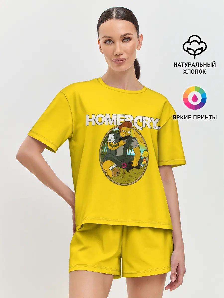 Женская пижама с шортами / Homer Cry