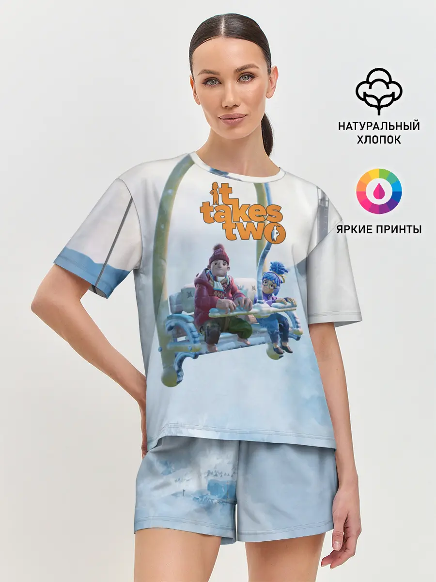 Женская пижама с шортами / It Takes Two Коди и Мэй