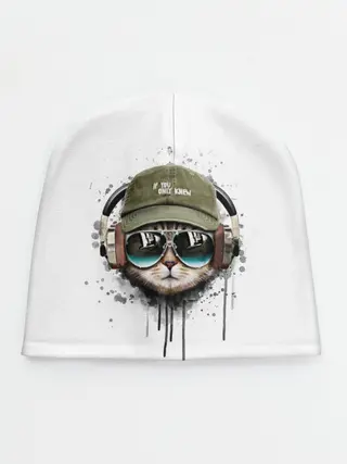 Детская шапка / Крутой кот