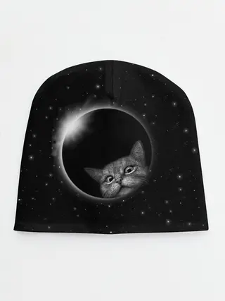 Детская шапка / Кот в Космосе