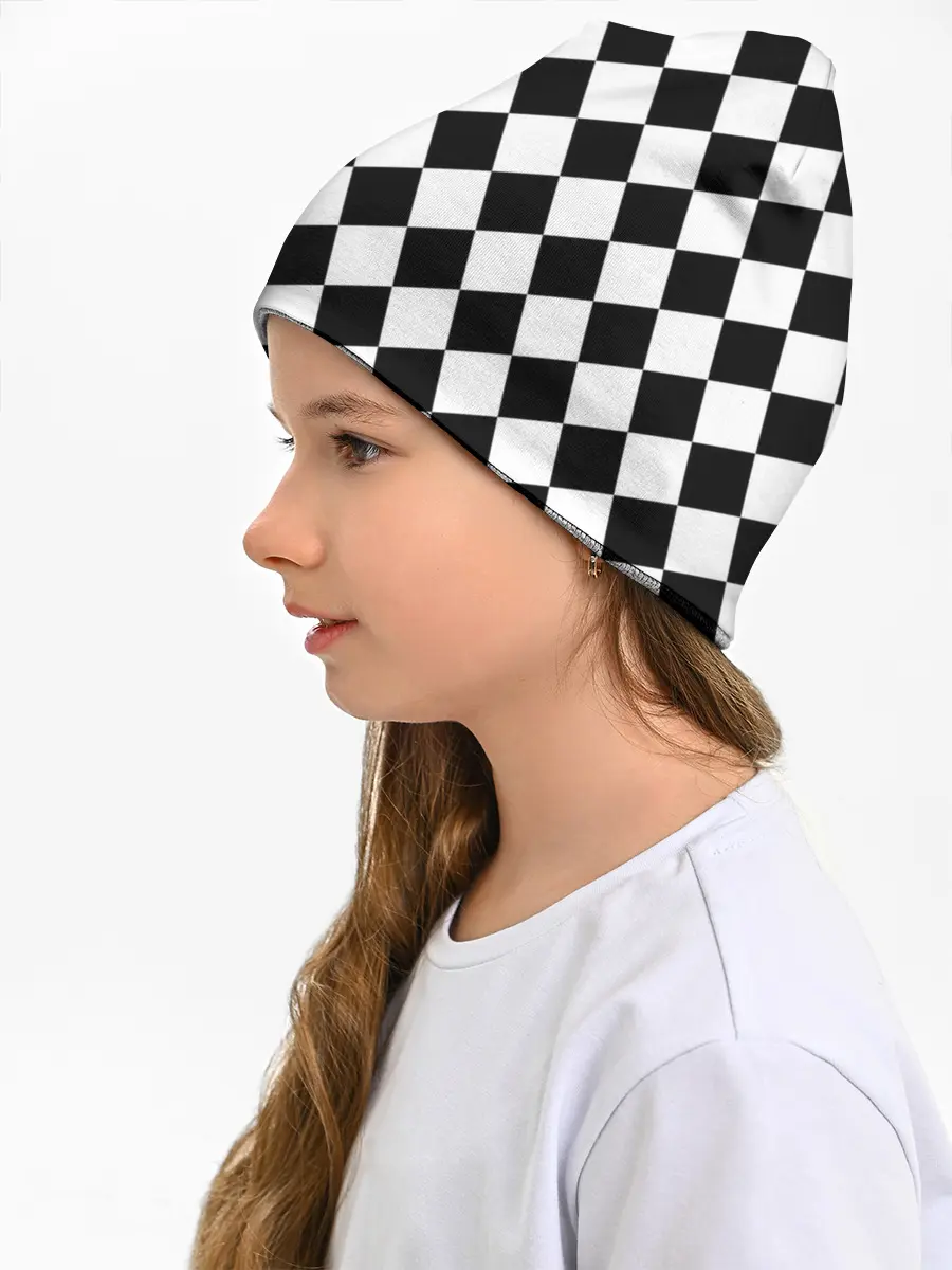 Детская шапка / Клетки